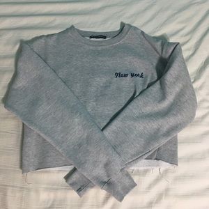 Cropped Brandy Melville New York Sweatshirt